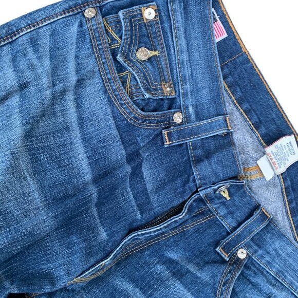 Vintage True Religion Jeans Size 36 RICKY QT Blue - Picture 9 of 10